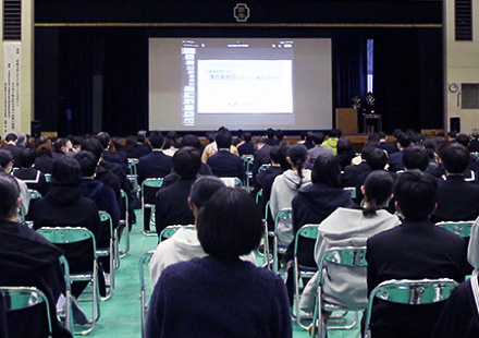 【2023年12月5日】郡上市立郡南中学校 SDGs×清流長良川　令和5年度中間まとめ会に当社取締役専務執行役員　サンメッセ総合研究所（Sinc）代表の田中信康が招待されました